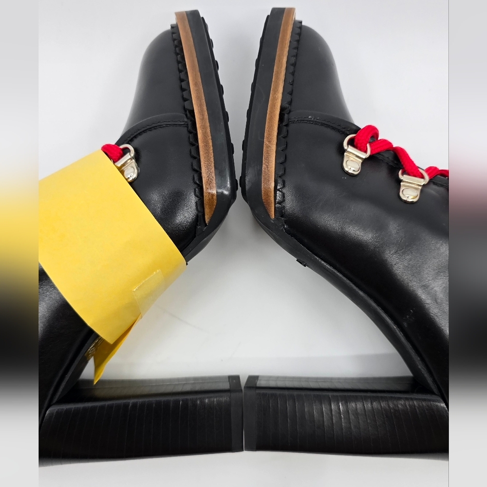 Tods Leather Block Heel Booties - 36 - Picture 10 of 16